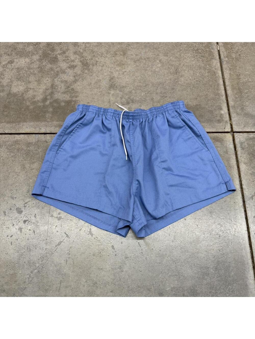 vintage levis made in usa baby blue shorts size xl WOMENS